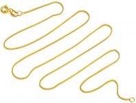18K Solid Gold Mirror Chain Necklace, 1.7MM Dainty Yellow Gold Italian Mirror Link Chain Necklace Jewelry Gift for Women, Girls, 18″