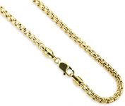 Pori Jewelers 14K Gold 1.8MM, 2.5MM, or 3.5MM Round Box Chain Necklace