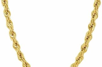 Enhance Your Fashion with the LIFETIME JEWELRY 6mm Rope Chain Necklace: Exquisite Gold Elegance within Reach