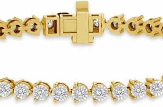 Elevate Every Occasion: The La4ve Diamonds Elegant Miracle Plated Tennis Bracelet