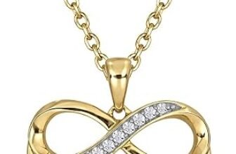 Golden Promise: The Cali Trove Diamond Heart Infinity Pendant in 10K Gold