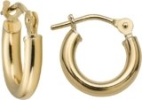 14k Solid Gold Hoop Earrings For Women