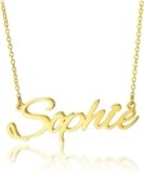 Say It in Gold: The MRENITE Solid Yellow Gold Personalized Name Necklace – A Gift That Speaks From the Heart