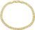 Pori Jewelers 14K Gold 2.6mm Hollow Cuban Link Chain Bracelet-8 inches