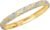 Ritastephens 10k Gold Tubular Engraved X Flex Bangle Bracelet 7 or 8 Inches