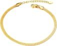SISGEM Solid 18k Gold Anklets for Women, Gold Mesh-Link Chain Jewelry Ankle Bracelets