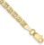 Diamond2Deal 14k Yellow Gold 3.20mm Anchor Chain Anklet, 10″, for Women