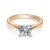 14K Rose Gold Round Diamond Engagement Ring