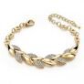 Alloy Diamond Leaf Bracelet Women’s Gold Leaf Bracelet