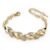 Alloy Diamond Leaf Bracelet Women’s Gold Leaf Bracelet