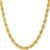 LIFETIME JEWELRY 6mm Rope Chain Necklace for Men and Women 24k Real Gold Plated