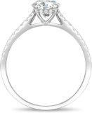 Lamrowfay 14k Yellow OR White Solid Gold 1ct Wedding Engagement Ring