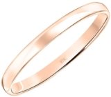 Women’s 10K or 14K Rose, White or Yellow Gold 4MM Petite Classic Plain Wedding Band by Brilliant Expressions